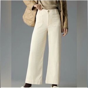 NWT Anthropologie Maeve Colette Pants in Pearl